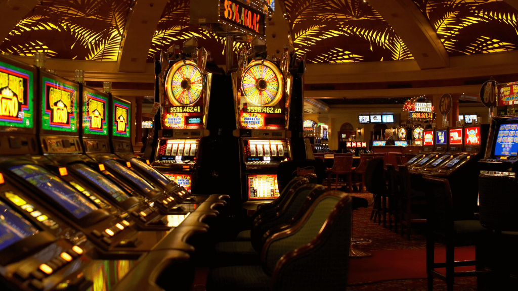 Interior of empty casino